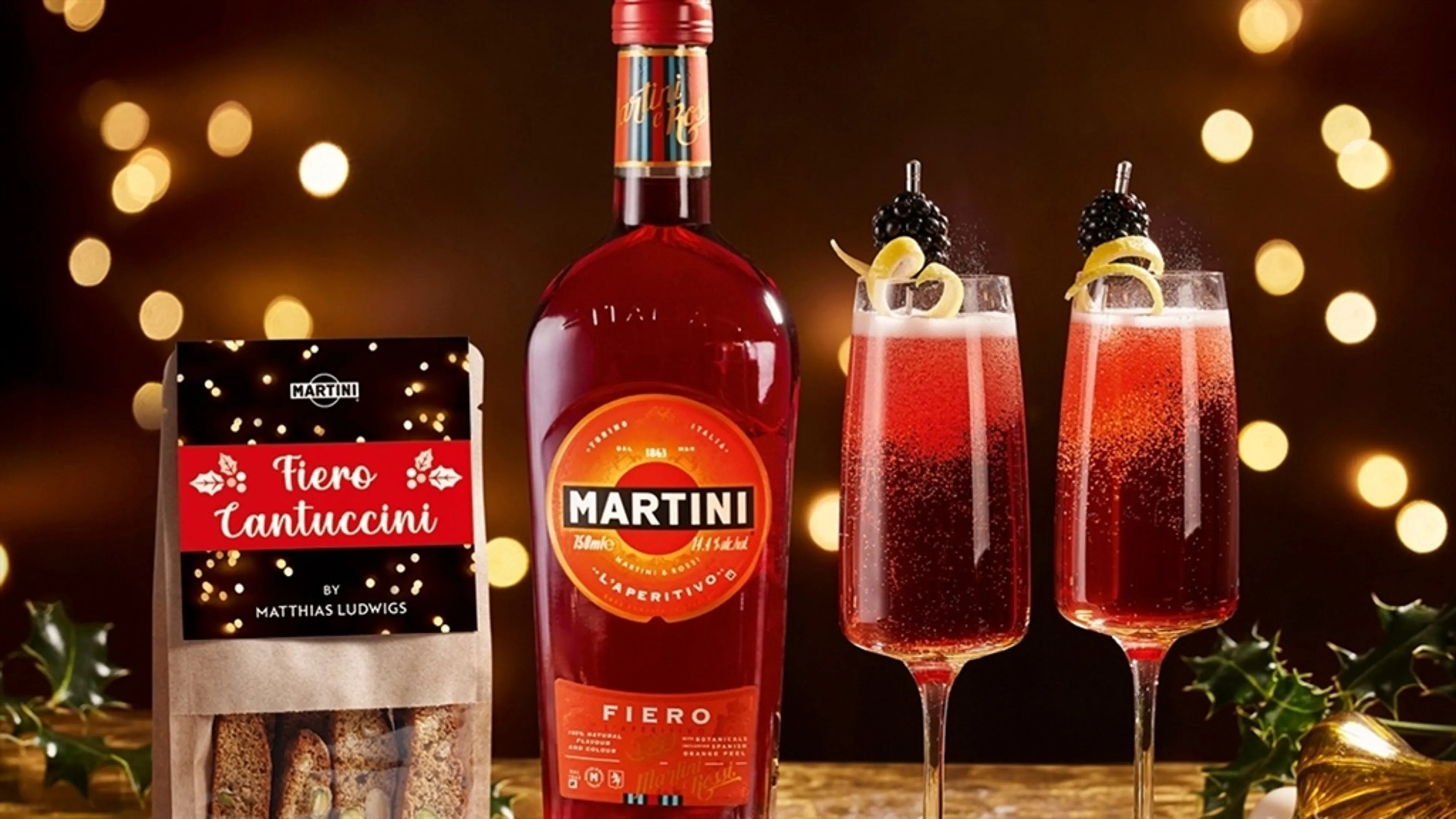Edles Gebäck Zum Advent: Star-Pâtissier Matthias Ludwigs Produziert Exklusiv für MARTINI Köstliche Fiero Cantuccini
